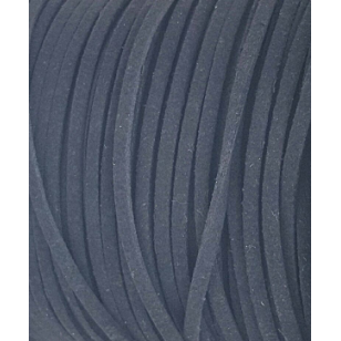 Suede Imitatie 3mm Zwart